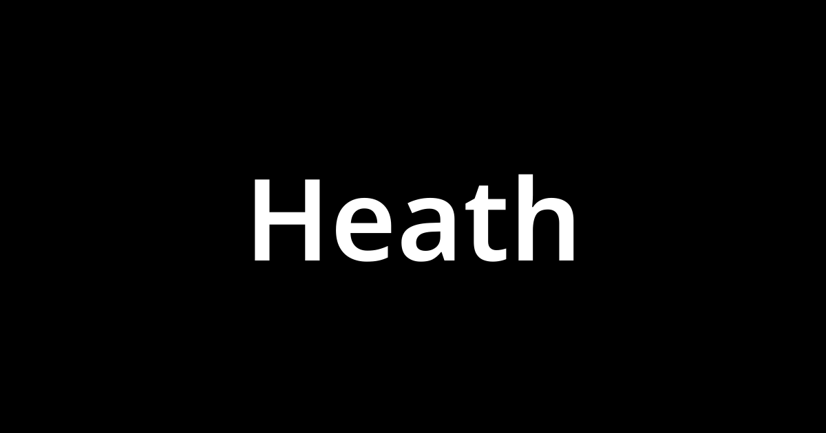 ヒース Heath とは カタカナ語の意味 発音 類語辞典