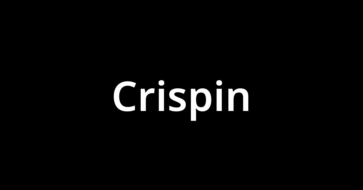 Crispin を含む有名外国人の苗字 名前一覧と発音