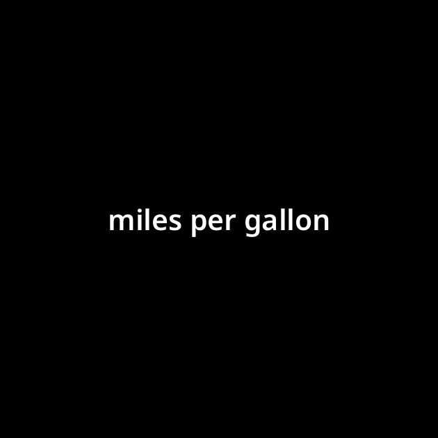 miles-per-gallon